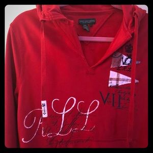 Red Ralph Lauren Hoodie